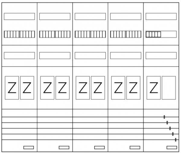 AEZ52-230-134, eHZ-Zählerverteilung