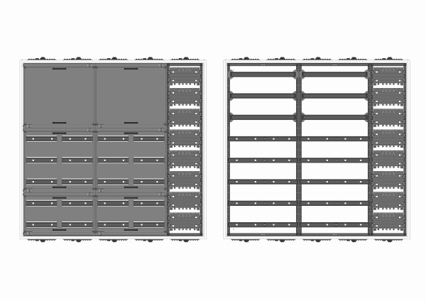 Automatenverteiler, AVK, BxHxT = 1300x1250x210, M1