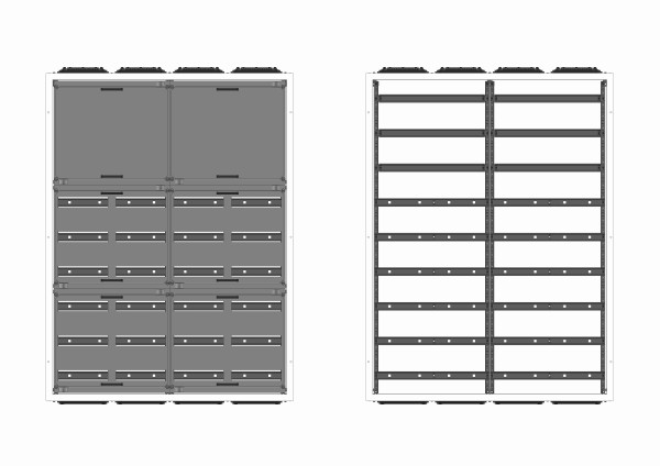 AVB4-9-500-PAutomatenverteiler, AVB, BxHxT = 1070x