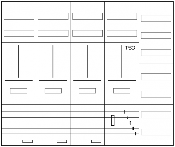 AZ52BS-230, Zählerverteilung mit 3-Punktbefestigun