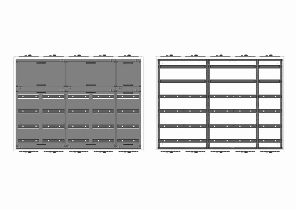 Automatenverteiler, UVB, BxHxT = 1300x950x210, S