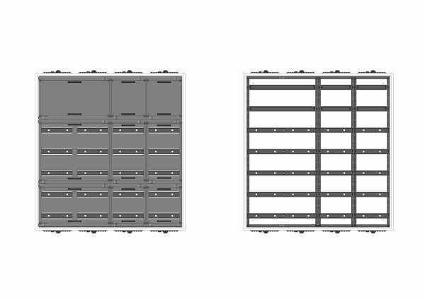Automatenvert.-PS, AVB, BxHxT = 1050x1100x230, S