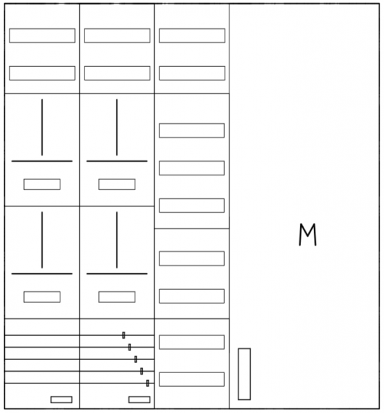 AZ102HS2M4-210-4, Zählerverteilung mit 3-Punktbefe