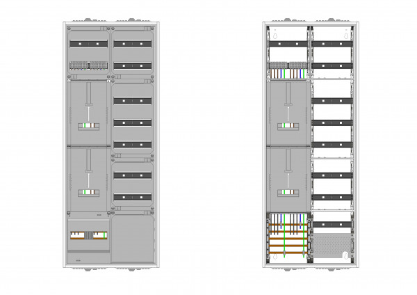 AZ42HS2-210, Zählerverteilung mit 3-Punktbefestigu