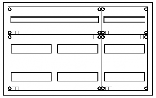 Automatenverteiler, UVK, BxHxT = 800x500x120, S, N