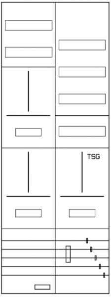AZ42HS1-210, Zählerverteilung mit 3-Punktbefestigu