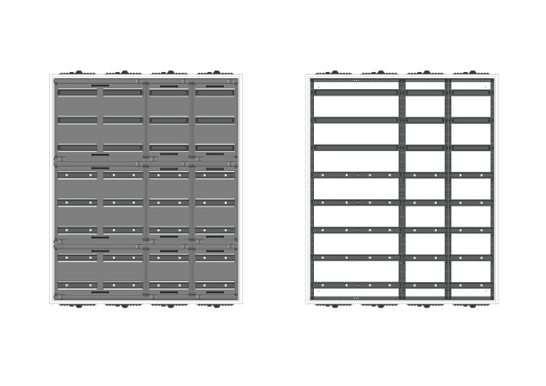 Automatenvert.-PS, AVB, BxHxT = 1050x1250x230, S