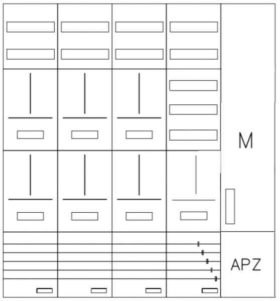AZ102HS1M2A-230-2, Zählerverteilung mit 3-Punkt