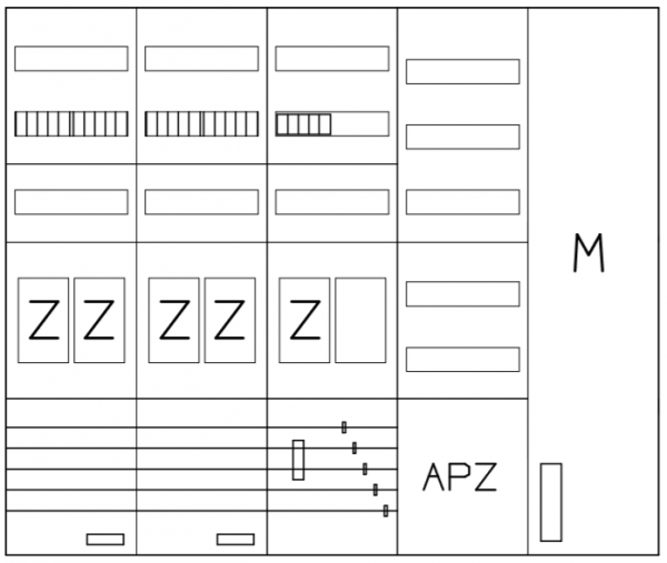 AEZ52-210-120, eHZ-Zählerverteilung