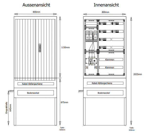 PKV-250-EMOB6-16 | für den Außenbereich- aus glas