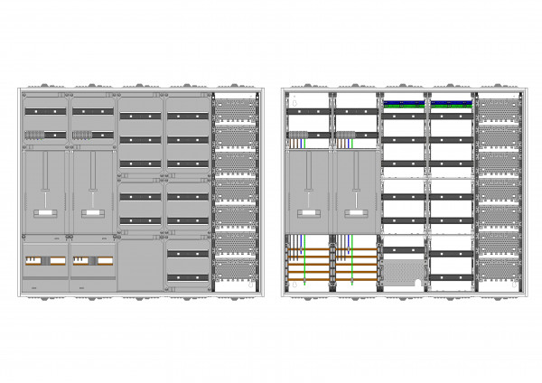 AZ52BSASM-230, Zählerverteilung mit 3-Punktbefesti