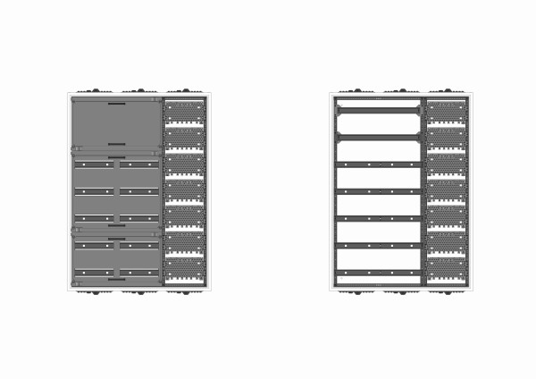 Automatenverteiler, AVK, BxHxT = 800x1100x140, M1