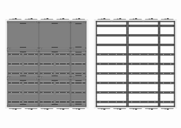 Automatenverteiler, AVB, BxHxT = 1300x1400x230, S