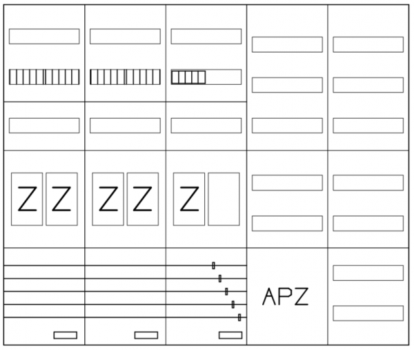 AEZ52-210-103, eHZ-Zählerverteilung