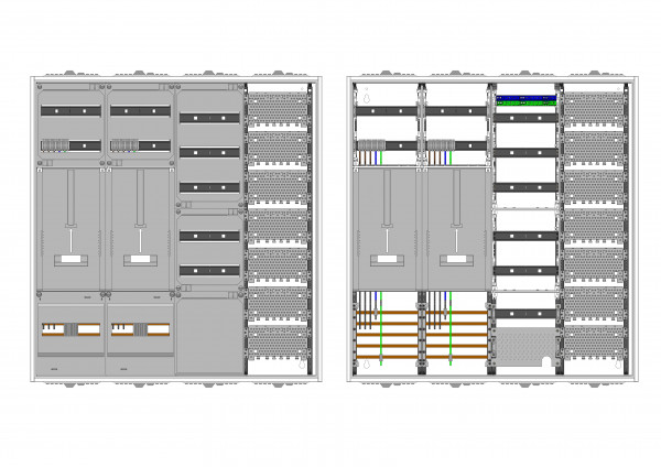 AZ42BSAM-230, Zählerverteilung mit 3-Punktbefestig