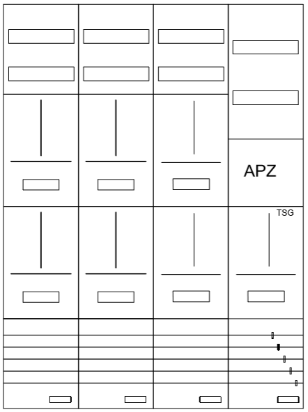 AZ82H1A-210, Zählerverteilung mit 3-Punktbefestig