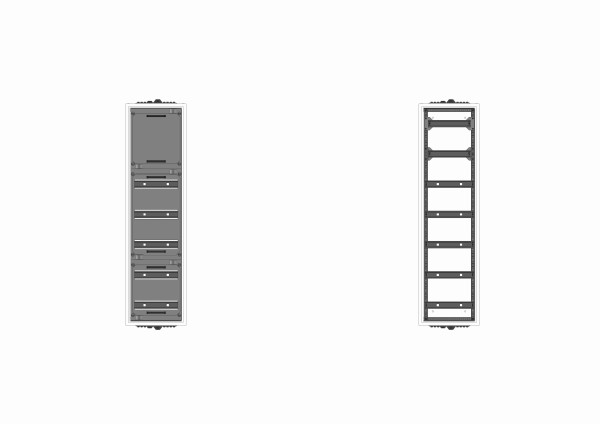Automatenverteiler, UVK, BxHxT = 300x1100x120