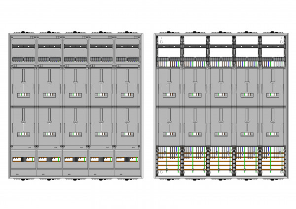 AZ102H-210, Zählerverteilung mit 3-Punktbefestigun