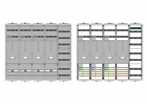 AZ52BS-210, Zählerverteilung mit 3-Punktbefestigun