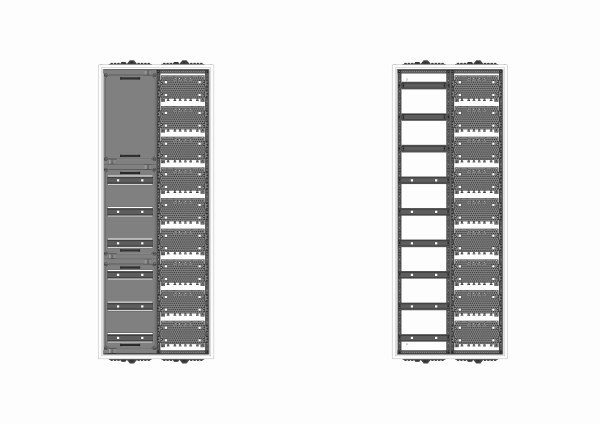 Automatenverteiler, AVB, BxHxT = 550x1400x230, M1