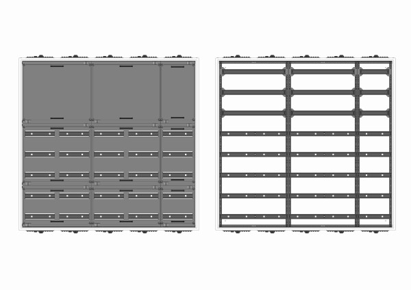 Automatenverteiler, AVK, BxHxT = 1300x1250x210, S
