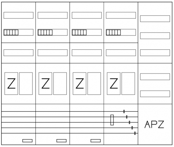 AEZ52-230-080, eHZ-Zählerverteilung