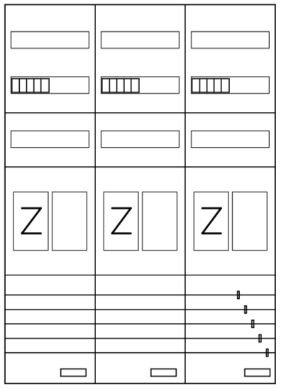AEZ32-230-035, eHZ-Zählerverteilung