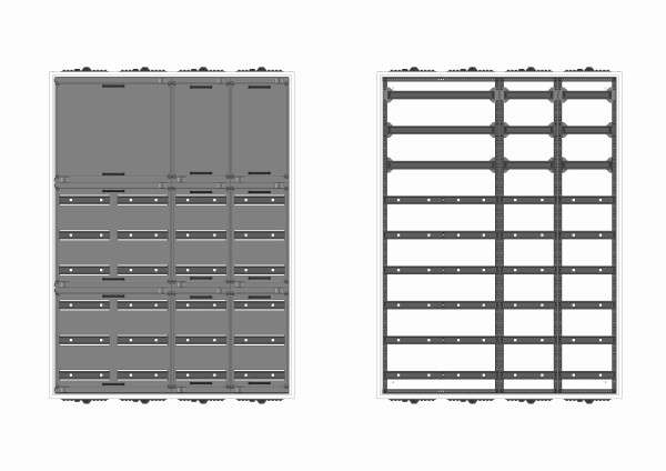 Automatenverteiler, UVK, BxHxT = 1050x1400x210, S