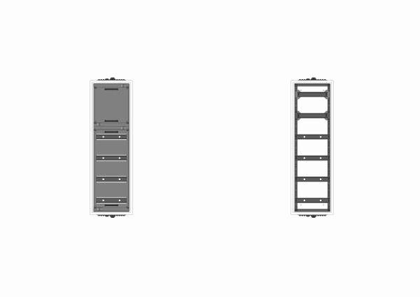 Automatenverteiler, AVK, BxHxT = 300x950x210