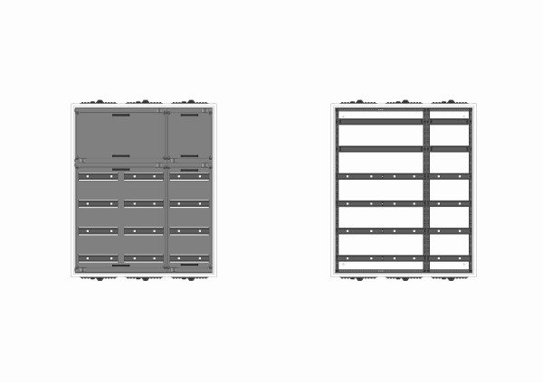 Automatenverteiler, AVB, BxHxT = 800x950x210, S