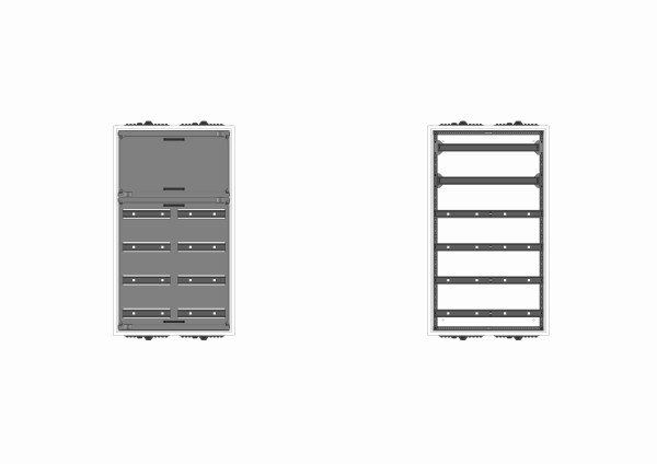 Automatenverteiler, AVK, BxHxT = 550x950x230