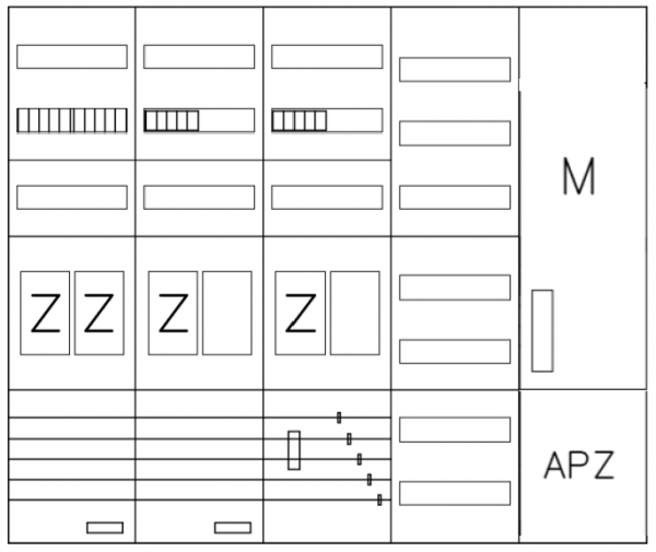 AEZ52-210-116, eHZ-Zählerverteilung