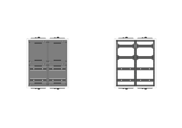 Automatenverteiler, UVK, BxHxT = 550x650x120, S