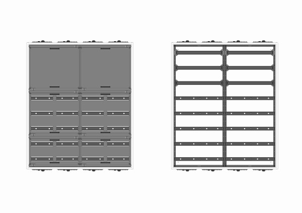 Automatenverteiler, AVK, BxHxT = 1050x1250x230
