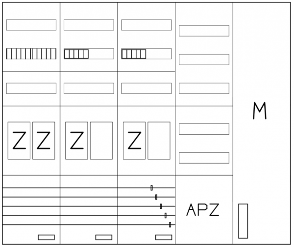 AEZ52-230-095, eHZ-Zählerverteilung