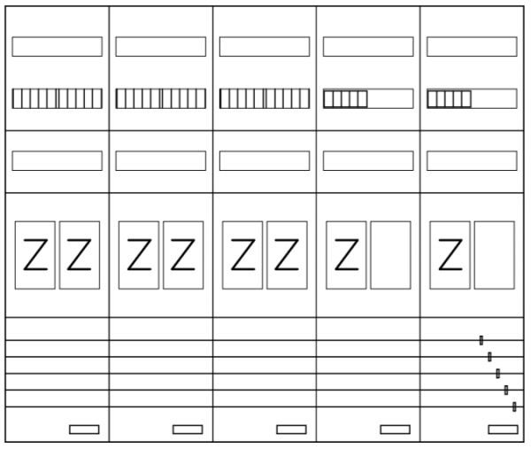 AEZ52-230-133, eHZ-Zählerverteilung