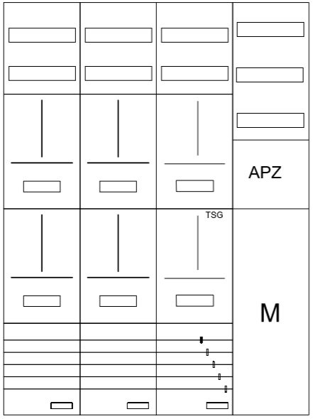 AZ82HS1AM1-210, Zählerverteilung mit 3-Punktbefest