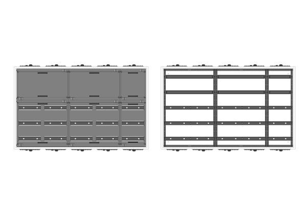 Automatenverteiler, AVB, BxHxT = 1300x800x210, S