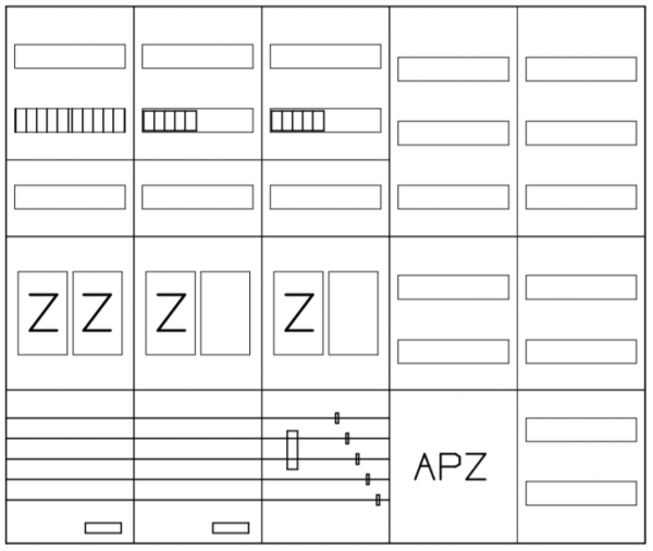 AEZ52-230-118, eHZ-Zählerverteilung