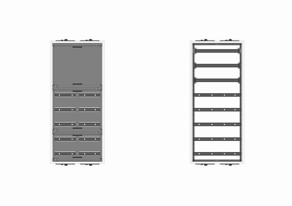 Automatenverteiler, AVK, BxHxT = 550x1250x210