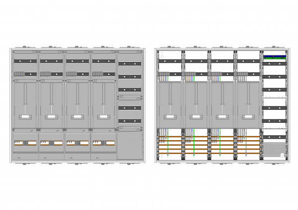 AZ52BSA-230, Zählerverteilung mit 3-Punktbefestigu