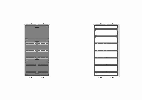 Automatenverteiler, AVK, BxHxT = 550x1100x230
