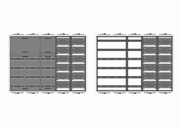 Automatenverteiler, AVB, BxHxT = 1300x950x210, M2