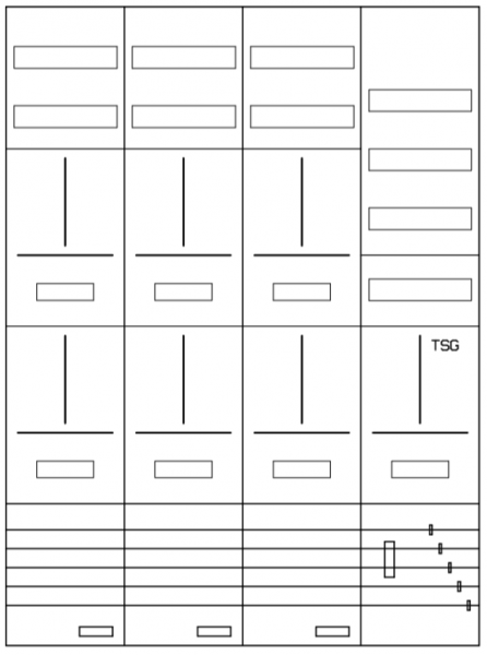 AZ82HS1-210, Zählerverteilung mit 3-Punktbefestigu