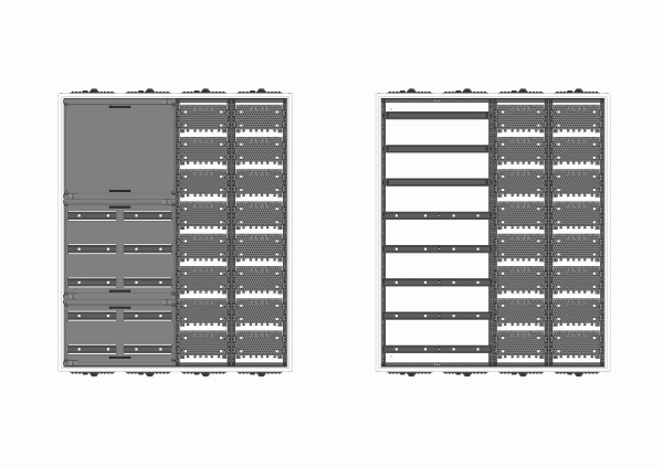 Automatenverteiler, AVB, BxHxT = 1050x1250x210, M2