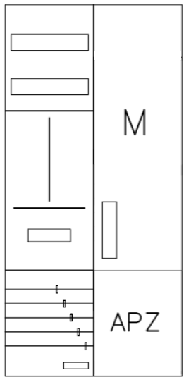 AZ22BMA-210, Zählerverteilung mit 3-Punktbefestig