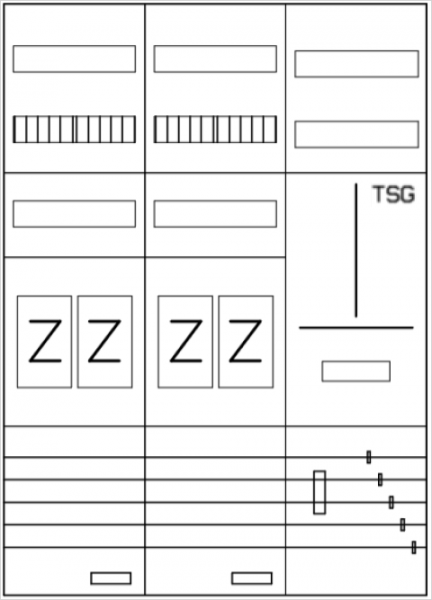 AEZ32-230-032, eHZ-Zählerverteilung