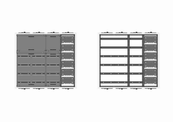Automatenverteiler, AVB, BxHxT = 1050x950x210, M1
