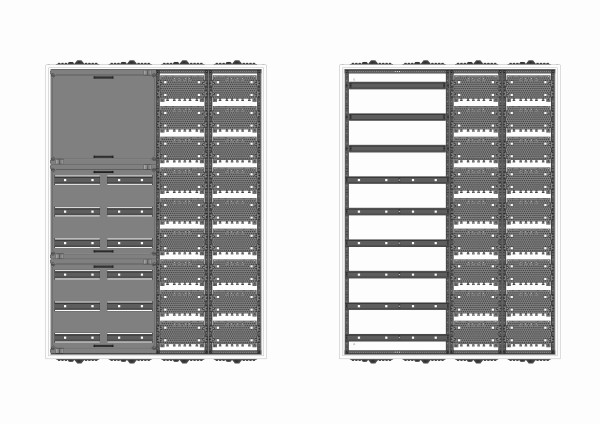 Automatenverteiler, AVB, BxHxT = 1050x1400x230, M2
