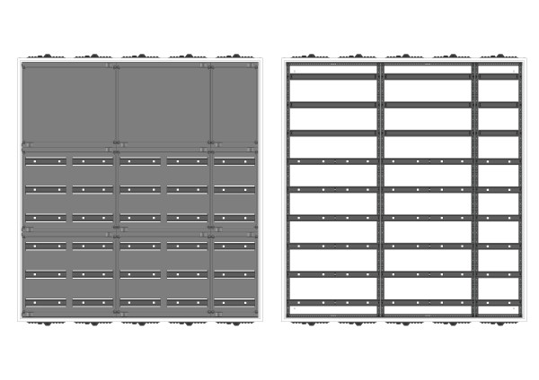 Automatenvert.-PS, AVB, BxHxT = 1300x1400x230, S